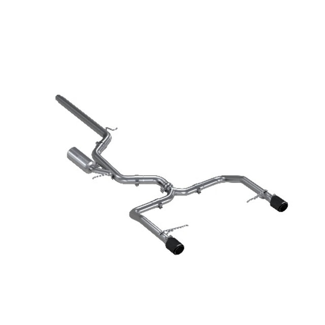 t Fits 19-21 Volkswagen Jetta 3" Cat Back Dual Split Rearwith Carbon Tips-S46083CF MBRP Exhaust