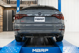 t Fits 19-21 Volkswagen Jetta 3" Cat Back Dual Split Rearwith Carbon Tips-S46083CF MBRP Exhaust
