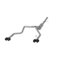MBRP cat-back exhaust system fits 2019-2023 Chevy Silverado 1500 dual split rear exit Armor Pro Series T304 stainless steel S50053CF 2.5 inch inlet/outlet