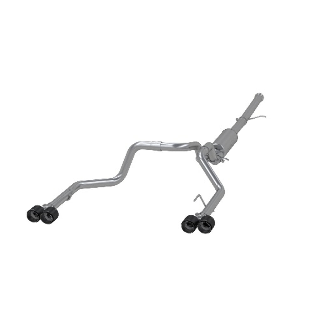 MBRP cat-back exhaust system fits 2019-2023 Chevy Silverado 1500 dual split rear exit Armor Pro Series T304 stainless steel S50053CF 2.5 inch inlet/outlet
