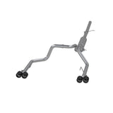 MBRP cat-back exhaust system fits 2019-2023 Chevy Silverado 1500 dual split rear exit Armor Pro Series T304 stainless steel S50053CF 2.5 inch inlet/outlet