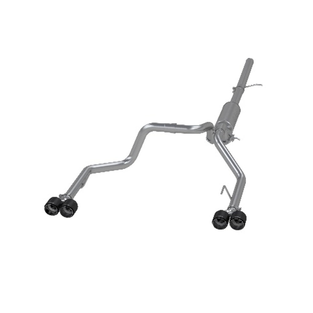 MBRP cat-back exhaust system fits Chevy Silverado 1500 dual split rear exit Armor Pro Series T304 stainless steel S50043CF 2.5 inch inlet/outlet