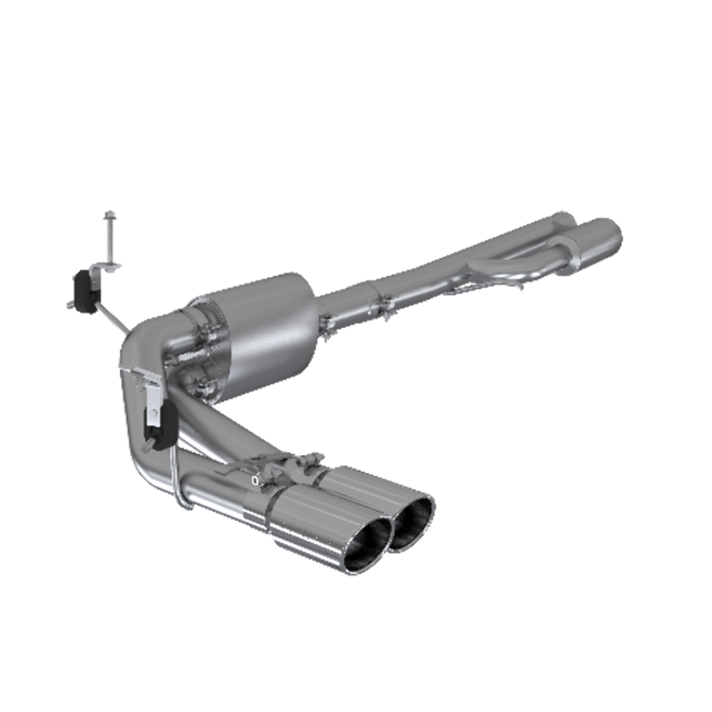 MBRP cat-back exhaust system fits Chevy Silverado 1500 dual side exit aluminized steel S5092AL