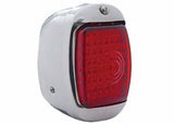 1947-1953 Chevrolet Truck; Led Taillamp Assembly-Stainless-Red LED53S0-LH