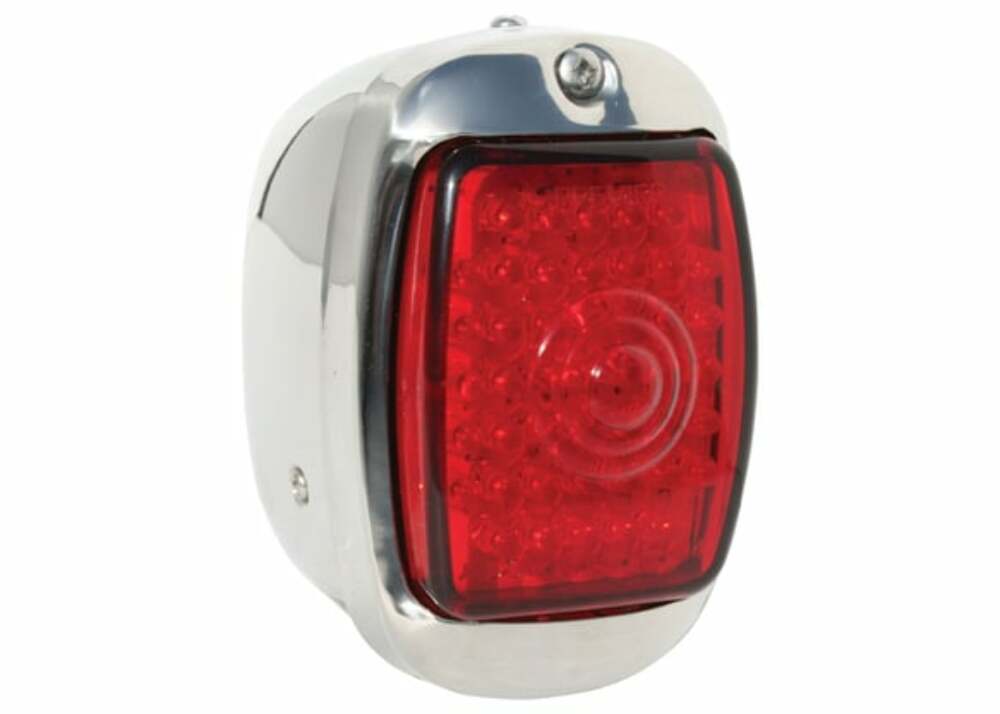 1947-1953 Chevrolet Truck; Led Taillamp Assembly-Stainless-Red LED53S0-LH