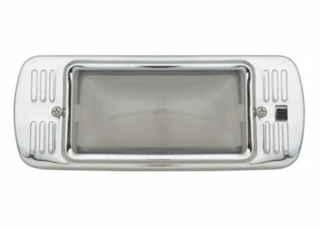 1947-1954 Chevrolet Truck Dome Lamp Assembly-With Glass Lens-Chrome DLH47CH