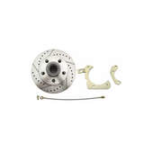 1955-1958 GM Full Size Disc Brake Kit Drilled/Slotted Rotors-Red DBK5558LXR Brakes MBM