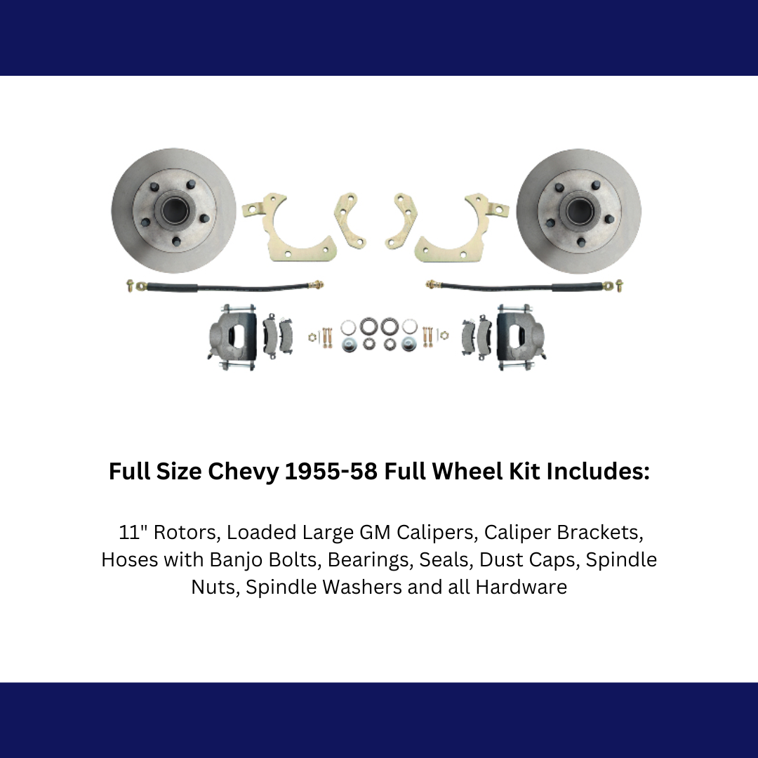 1955-1958 GM Full Size Standard Disc Brake Kit DBK5558 Brakes MBM