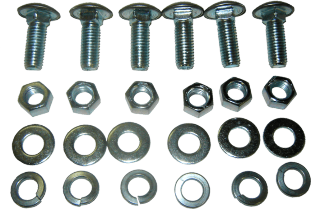 1955-1959 Chevrolet/Gmc Truck; Front Bumper Bolt Kit - 24-Pieces steel L0222-55