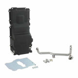 Hooker performance muffler black aluminum fits-1955-87-gm-ls-swap-oil-pan-additional-front-clearance-black-finish-302-3bk