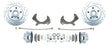 1957-1972 Full Size Ford Disc Brake Kit w/Drilled & Slotted Rotor DBK5772LX Brakes MBM