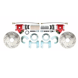 1957-1974 Mopar 8 3/4" Dana 60 Rear Brake; Slotted; w/E-Brake-Red DBK834LXR Brakes MBM