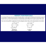 1957-1974 Mopar 8 3/4" Dana 60 Rear Disc Brake Kit; Rotors & E-Brake DBK834 Brakes MBM