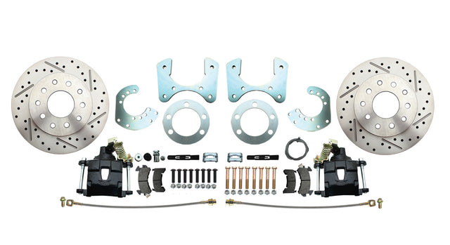 t Fits 1957-74 Mopar 8 3/4" Dana 60 Rear Brake; Slotted; w/E-Brake-Black DBK834LXB MBM Brakes