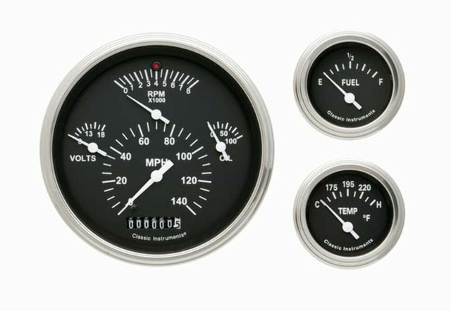 Speedometer for Chevy Bel Air black