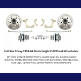 t Fits 1959-1964 GM Full Size Disc Brake Kit Drilled/Slotted Rotors DBK5964LX MBM Brakes
