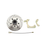 1959-1964 GM Full Size Disc Brake Kit Drilled/Slotted Rotors-Red DBK5964LXR Brakes MBM