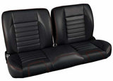 1959 3B Split-Bench Seat-Sport-Black With Black Stitching QSBNH59BLACK