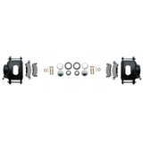 1959-64 GM Full Size Disc Brake Kit Drilled/Slotted Rotors-Black DBK5964LXB Brakes MBM