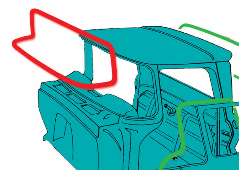 t Fits 1960-1963 Chevrolet C10 Panel; Windshield Seal W063000STANDARD Brothers Trucks