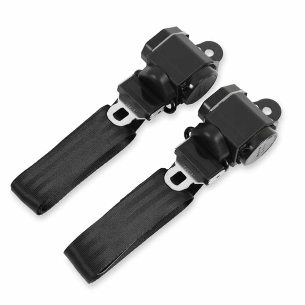 1960-1966 Chevrolet C10 Panel; Seat Belt Kit - 3 Pt BELTKT4-3BLACK
