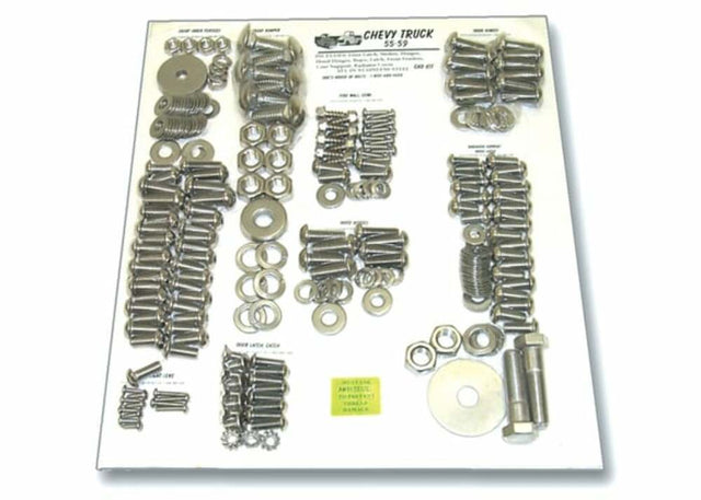 1960-66 Chevrolet C10 Panel Cab Bolt Kit-Stainless Hex Head CCBKHEX-66 stainless steel