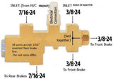 t Fits 1960-70's Ford Proportioning Valve PV6070FD MBM Brakes