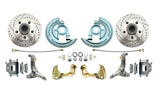 t Fits 1962-1967 Chevy Nova X Body Disc Brake Kit Drilled/Slotted Rotor DBK6267LX MBM Brakes