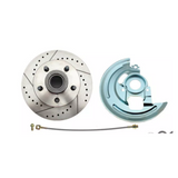 t Fits 1962-1967 Chevy Nova X Body Disc Brake Kit Drilled/Slotted Rotor DBK6267LX MBM Brakes
