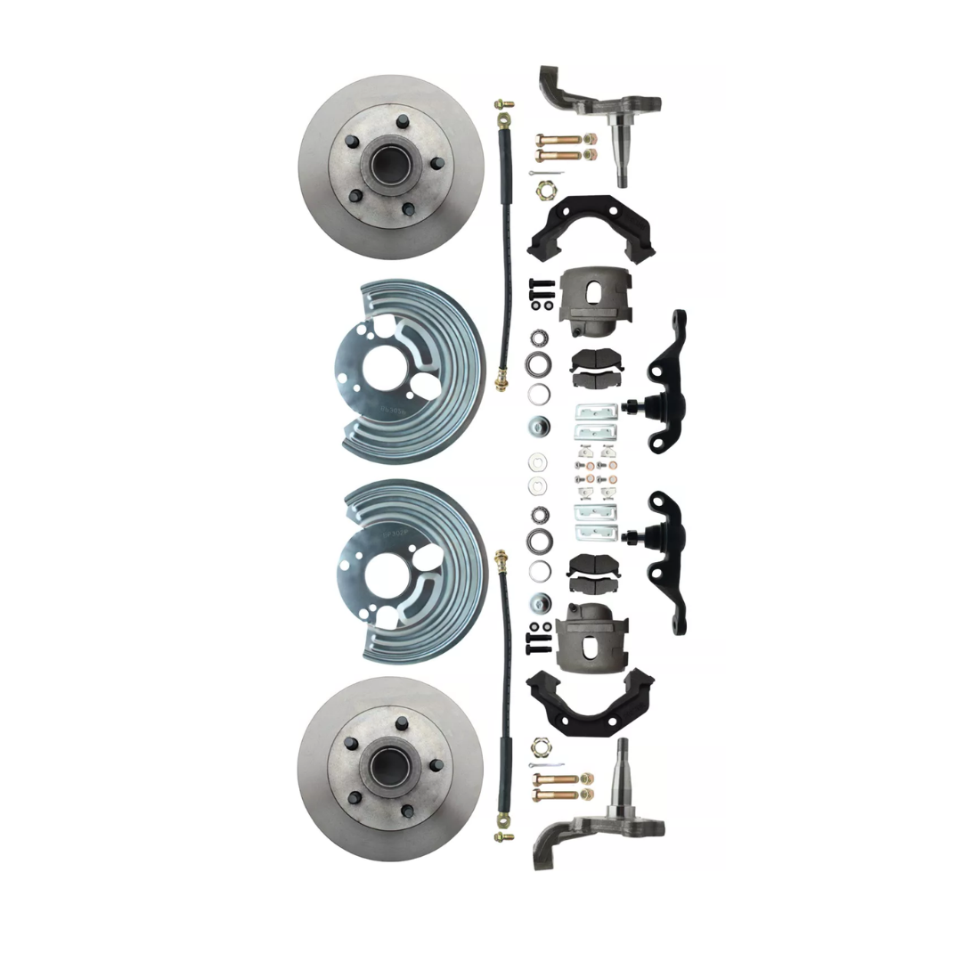1962-1972 Mopar A; Front Disc Brake Converison Large Bolt 5x4.5 DBK6272A-45 Brakes MBM