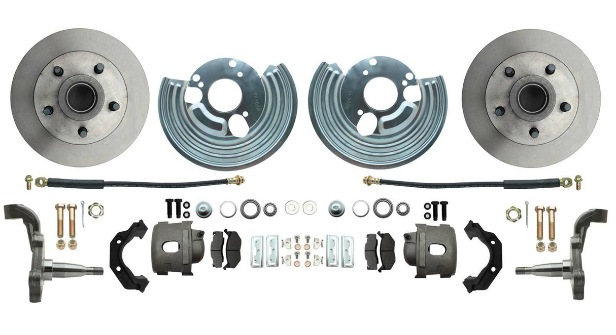 1962-1972 Mopar B & E Body Standard Front Disc Brake Conversion Kit DBK6272 Brakes MBM