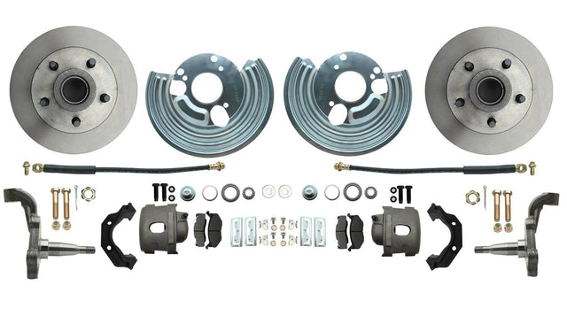 1962-1972 Mopar B & E Body Standard Front Disc Brake Conversion Kit DBK6272 Brakes MBM
