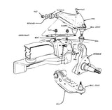 t Fits 1962-1972 Mopar B-Body & 70-74 E-Body OEM Upper Control Arms UCA856/857 SET MBM Brakes