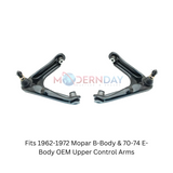 t Fits 1962-1972 Mopar B-Body & 70-74 E-Body OEM Upper Control Arms UCA856/857 SET MBM Brakes