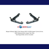t Fits 1962-1972 Mopar B-Body & 70-74 E-Body OEM Upper Control Arms UCA856/857 SET MBM Brakes