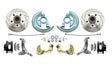 1962-67 Chevy Nova X Disc Brake Kit Drilled/Slotted Rotors-Black DBK6267LXB Brakes MBM