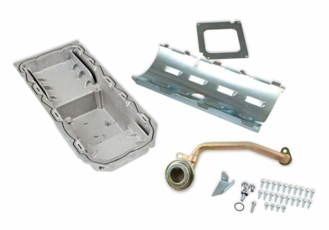 Hooker performance muffler aluminum fits-1963-1976-dodge-dart-holley-gen-iii-hemi-swap-oil-pan-mid-sump-vvt-302-61