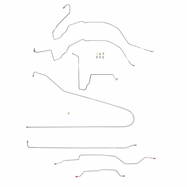 Brake Line for 1963-1966 Chevy C10 , Power Disc ABS disc brakes long bed stainless steel