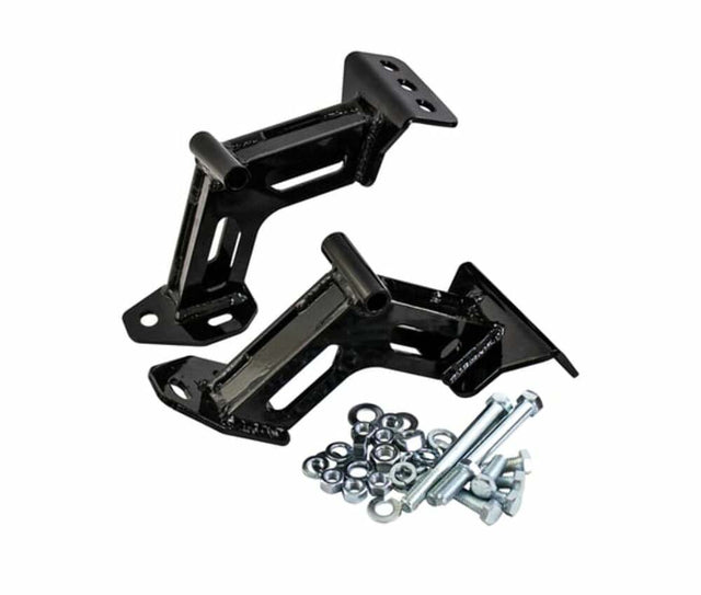 1963-67 C10 Panel Engine Mount Conversion Kit-Small Block-Black ESM6366