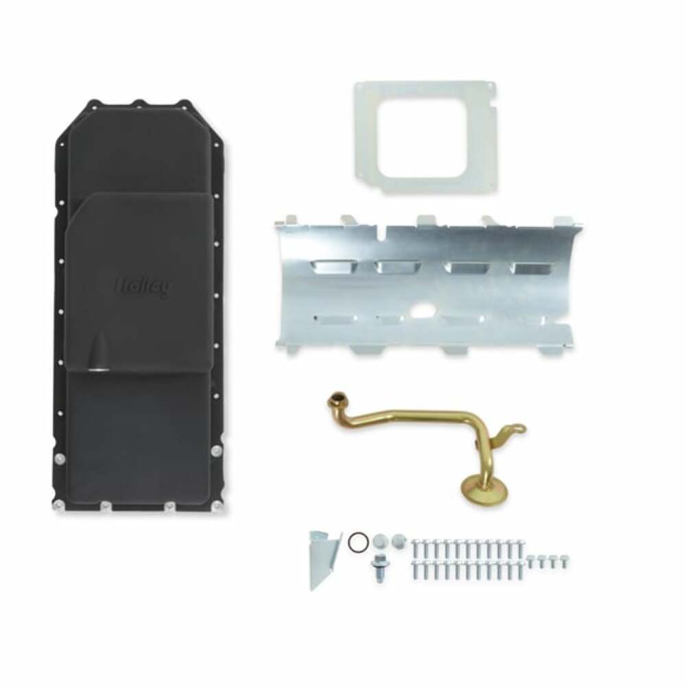 Hooker performance muffler black aluminum fits-1963-74-chrysler-imperial-gen-iii-hemi-oil-pan-mid-sump-vvt-black-302-61bk