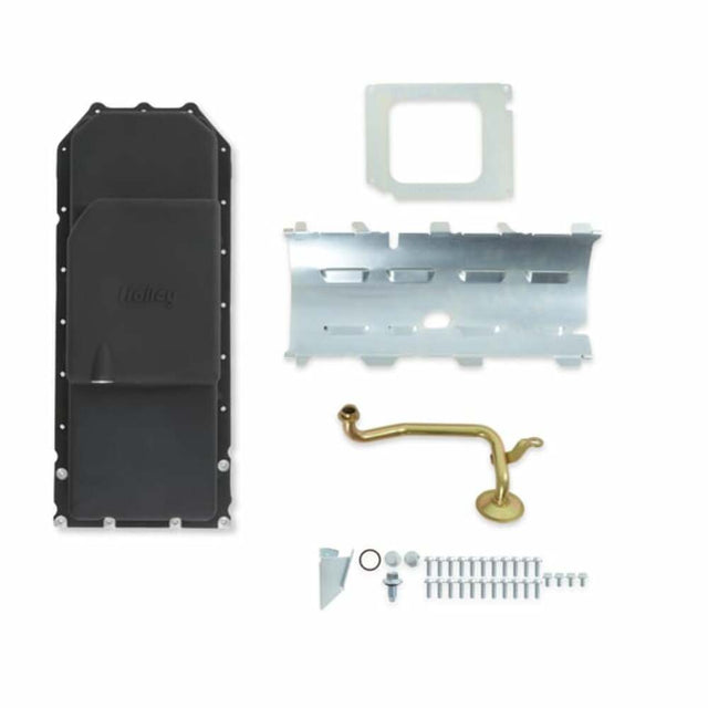 Hooker performance muffler black aluminum fits-1963-74-chrysler-imperial-gen-iii-hemi-oil-pan-mid-sump-vvt-black-302-61bk