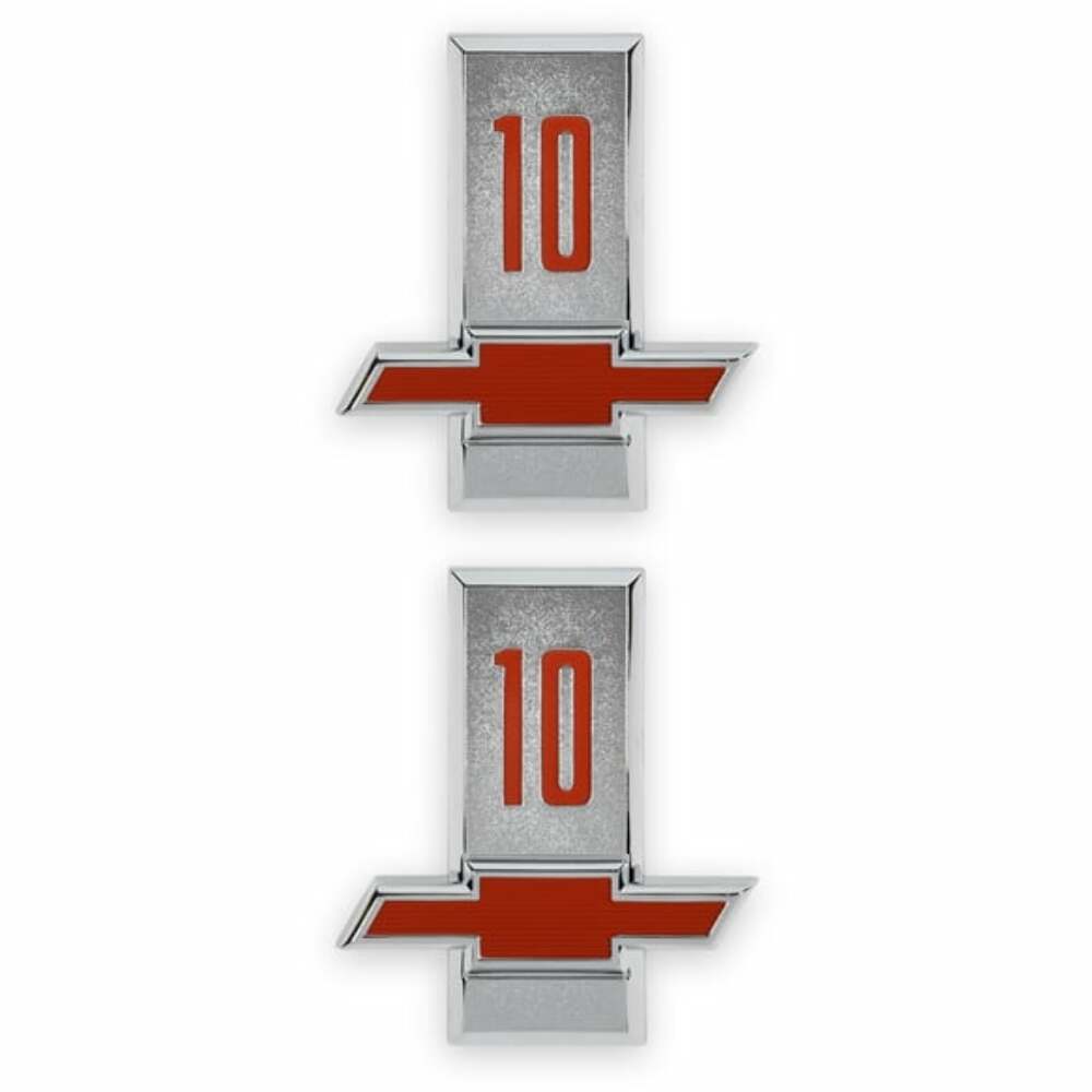 1963 C/K Series Pickup; C/K Fender Badge Pair - Chevy 10 04-566