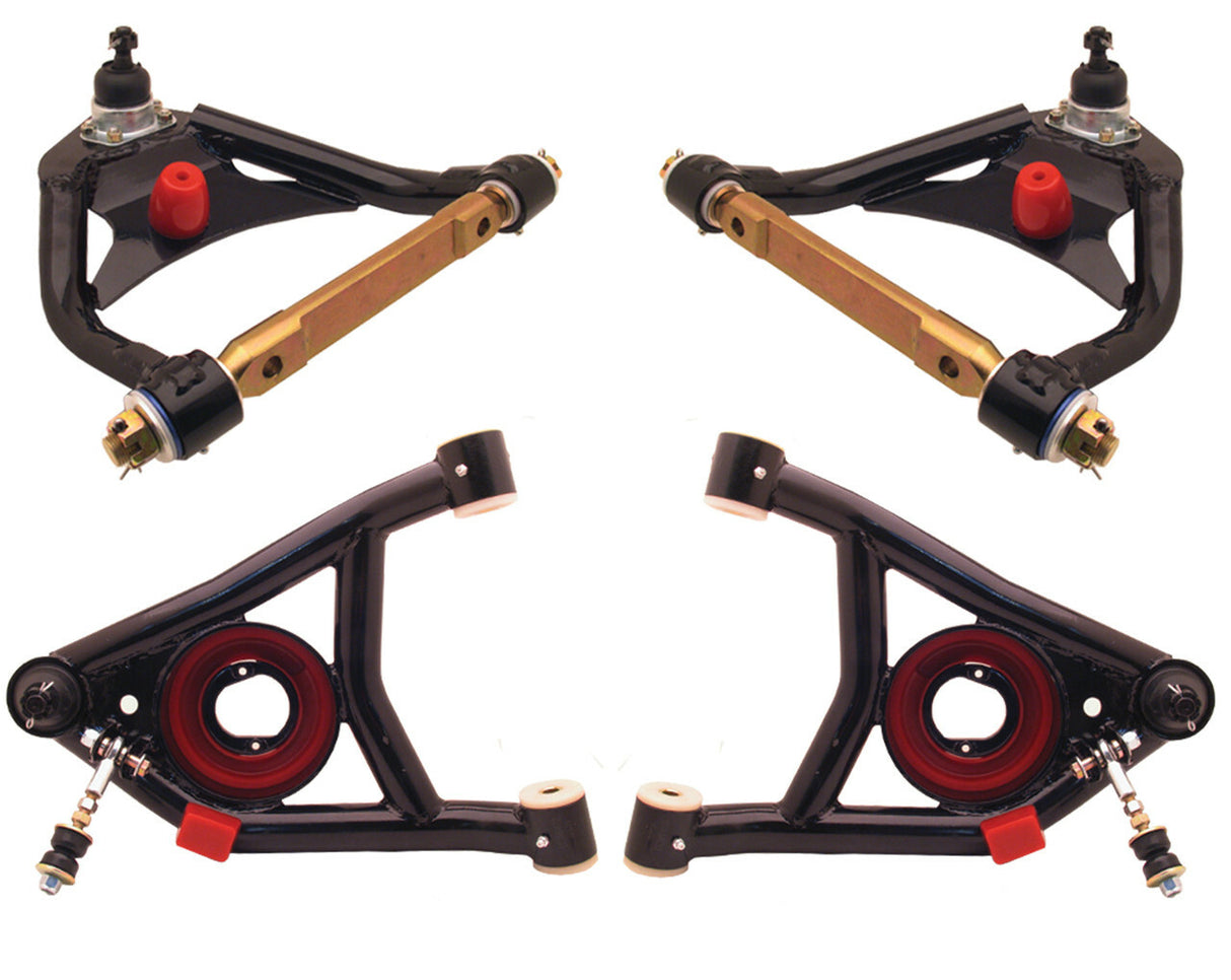 Fits 1964-1972 Chevelle, GM A Body Upper & Lower Control Arms for 1964-1972 Chevy El Camino steel black disc brake fits-1964-1972-chevelle-gm-a-body-upper-lower-control-arms-lcauca