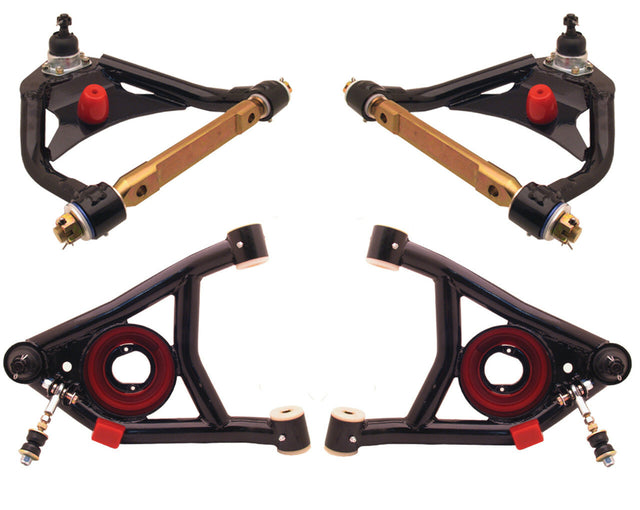 Fits 1964-1972 Chevelle, GM A Body Upper & Lower Control Arms for 1964-1972 Chevy El Camino steel black disc brake fits-1964-1972-chevelle-gm-a-body-upper-lower-control-arms-lcauca