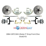1964-1972 GM A Body 2" Drop Front Disc Brake Kit DBK6472D Brakes MBM