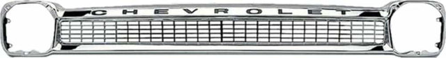 1964-66 Chevrolet C/K Series Truck; Grille Shell-Chrome-W/ Letters-64