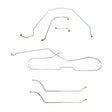 t Fits 1964 Chevy Malibu Hardtop w/ Power Drum, Complete Brake Line Kit CBK0263SS Fine Lines