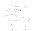 t Fits 1964 Chevy Malibu Hardtop w/Manual Drum, Complete Brake Line Kit CBK0260SS Fine Lines