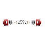 1965-1968 GM Full Size Disc Brake Kit Drilled/Slotted Rotors-Red DBK6568LXR Brakes MBM