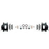 t Fits 1965-68 GM Full Size Disc Brake Kit Drilled/Slotted Rotors-Black DBK6568LXB MBM Brakes